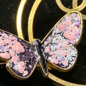 60’s ENAMEL BUTTERFLY BROOCH